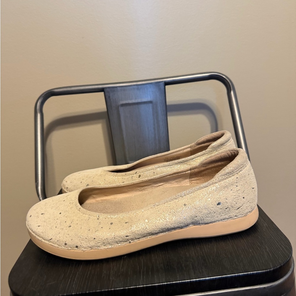 Alegria Leather Comfort Ballet Flats Cream Speckled Women’s 10 - Picture 7 of 12